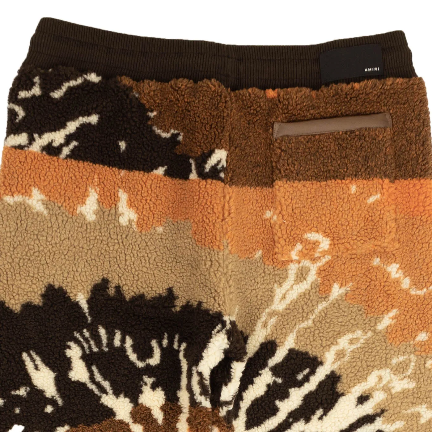 AMIRI Orange & Black Tie Dye Polar Track Pants