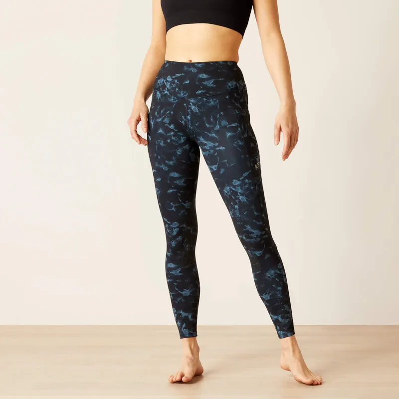 Ariat Womens Eos Print Knee Patch Tight Stormy Skies