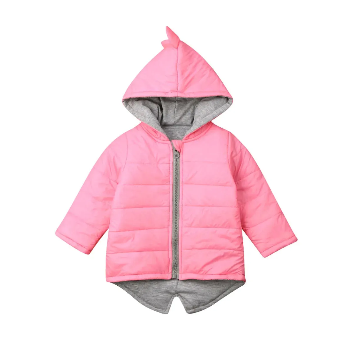 Baby kids Clothes Boy Dinosaur Vest Girl Down Hooded Kids Zipper Jacket Waistcoat Coat Winter Thick Warm Outwear