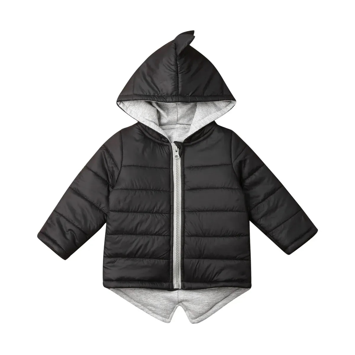 Baby kids Clothes Boy Dinosaur Vest Girl Down Hooded Kids Zipper Jacket Waistcoat Coat Winter Thick Warm Outwear