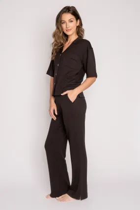 Black Essential Pajama Bottoms