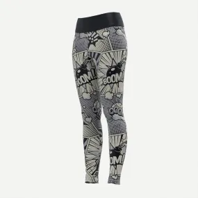 Comic Strip Womens Compression Pants