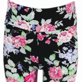 Leggings, Long Shorts Pink Floral