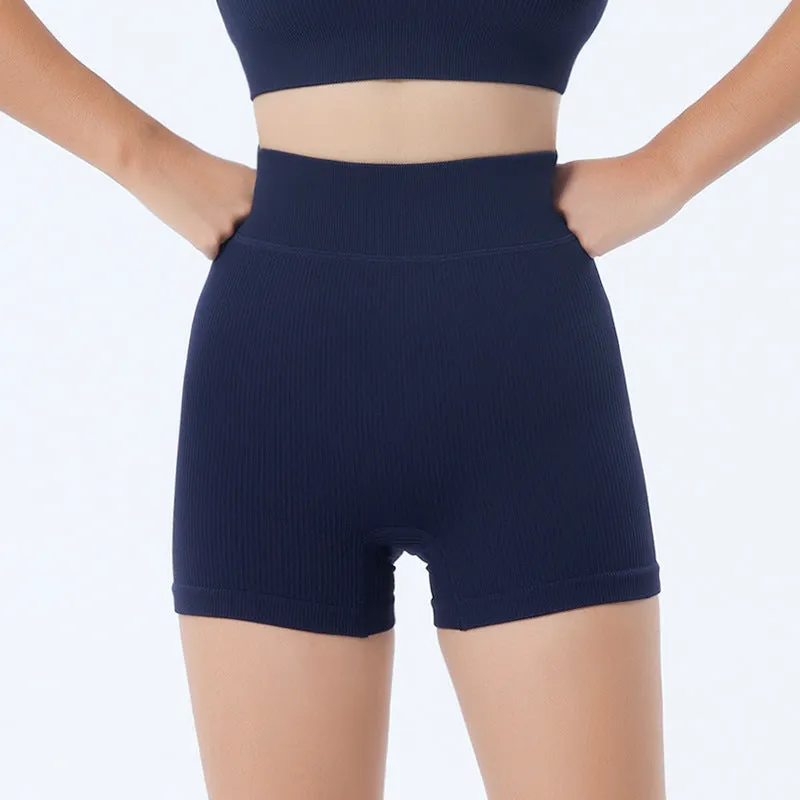 mondmi Ribbed Seamless Long-Sleeve Yoga Set for Women, featuring a Yoga Tank Top and Integrated Yoga Pants, Fitness Leggings B02