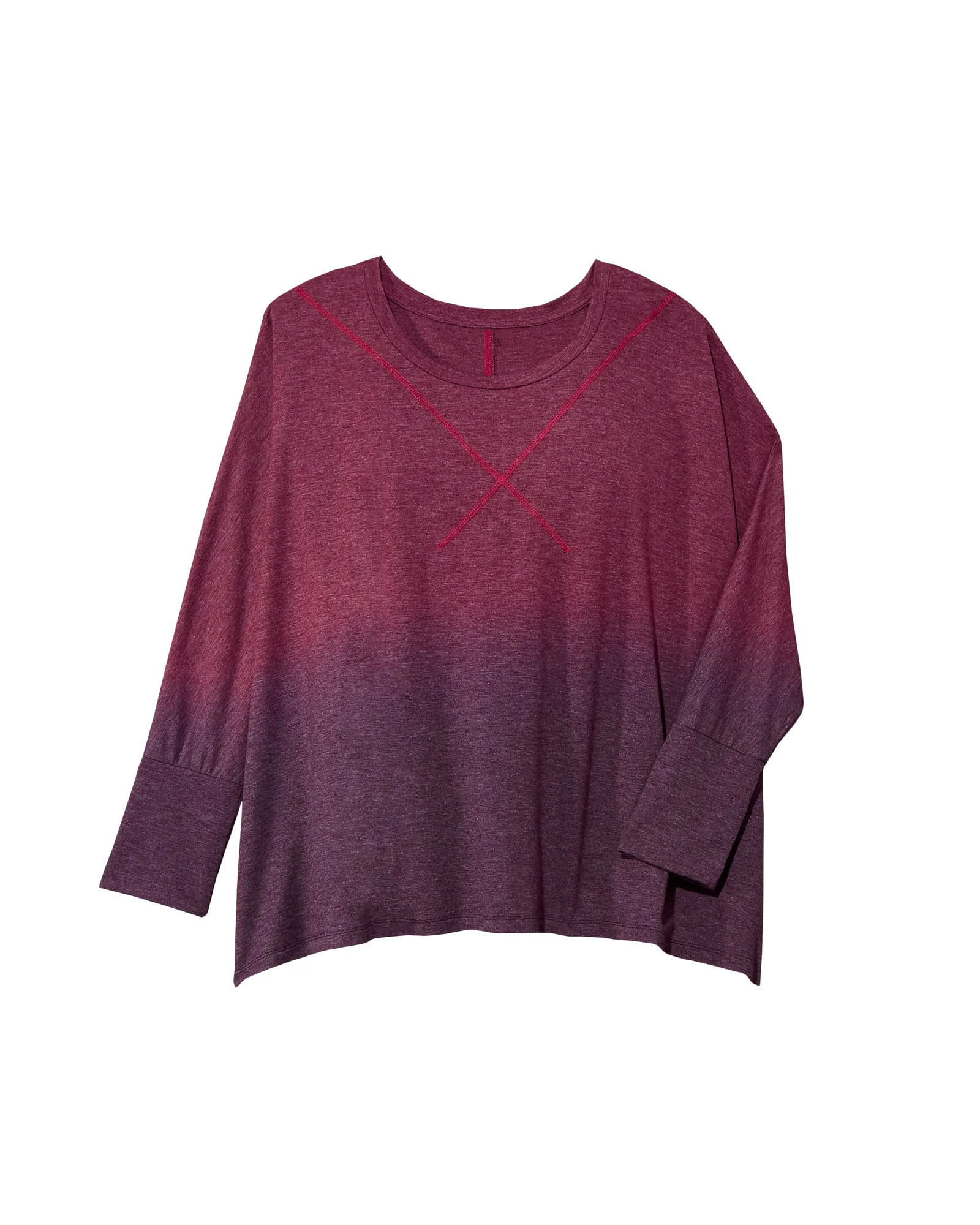 Okra Pullover | Magenta / Charcoal Grey