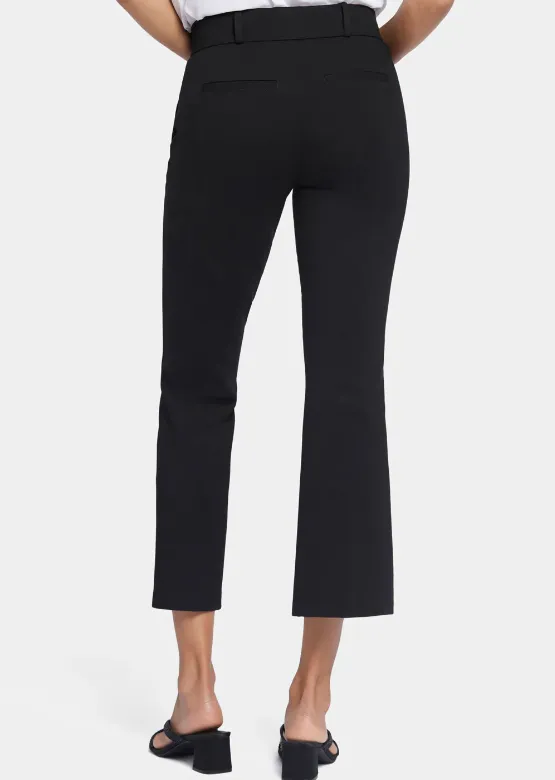 Pull-On Flared Ankle Trouser Pants