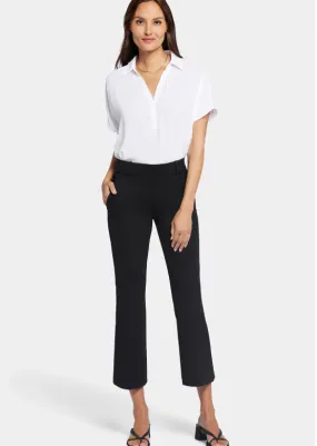 Pull-On Flared Ankle Trouser Pants