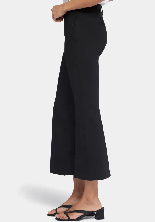 Pull-On Flared Ankle Trouser Pants
