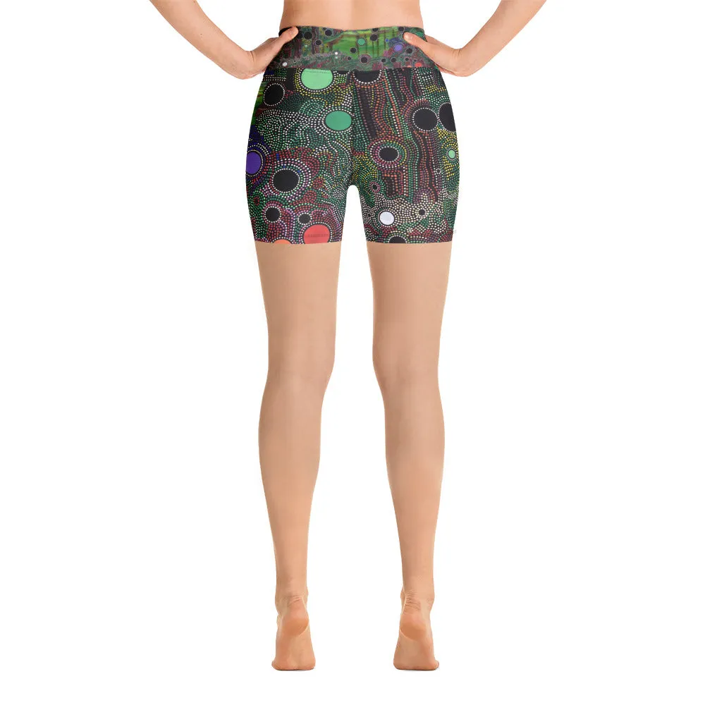 Yoga Shorts - Particles