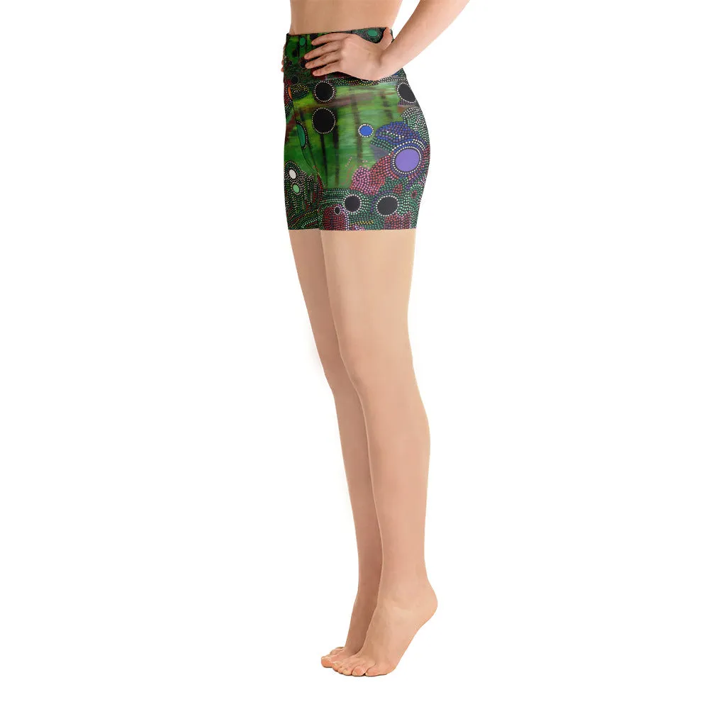 Yoga Shorts - Particles